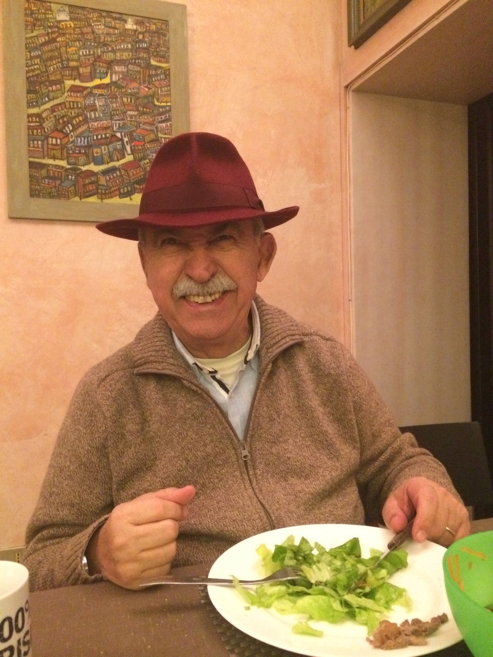 Giulietto mangia insalata - Roma, 2014