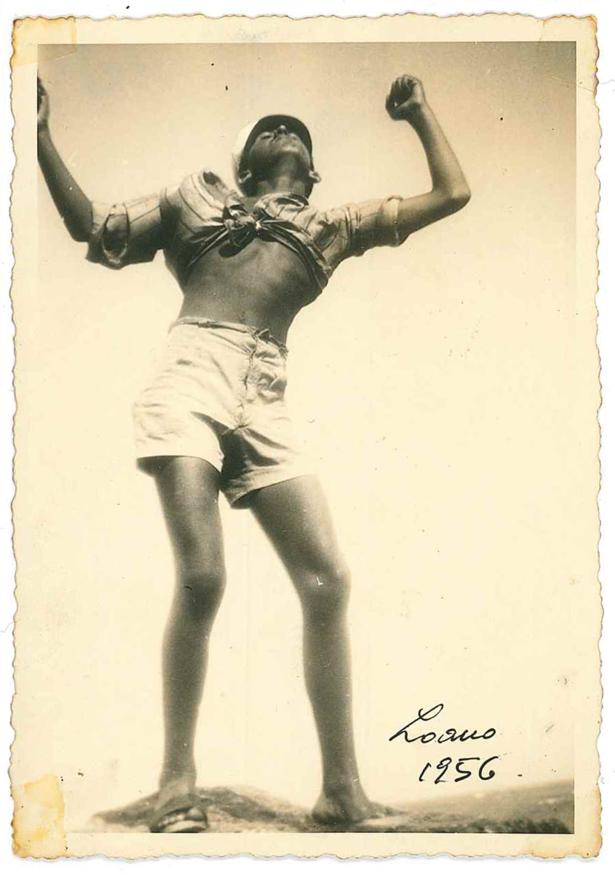 Giulietto in spiaggia - Loano, 1956
