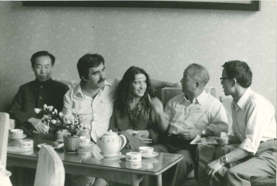 Giulietto al comitato centrale del partito comunista cinese - Cina, anni '80