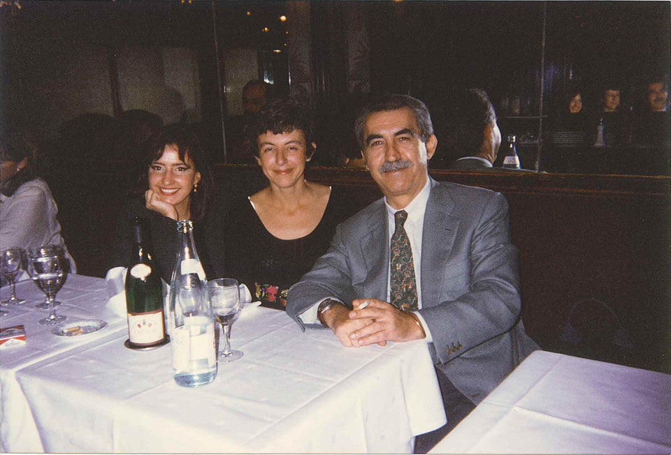 Giulietto a cena in un ristorante - Mosca, fine anni '80