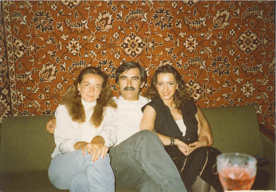 Giulietto con Viktoria e Fiammetta - Mosca, fine anni '80