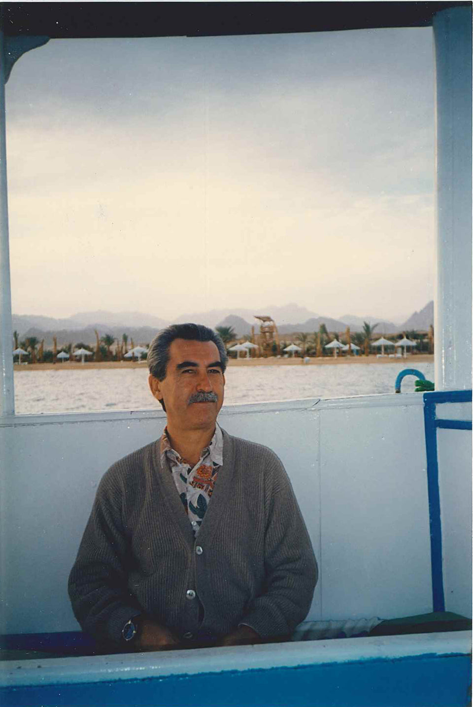 Giulietto in barca - Grecia, anni '80