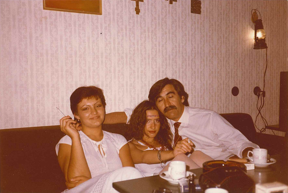 Giulietto con Maura, un'amica - Mosca, anni '80
