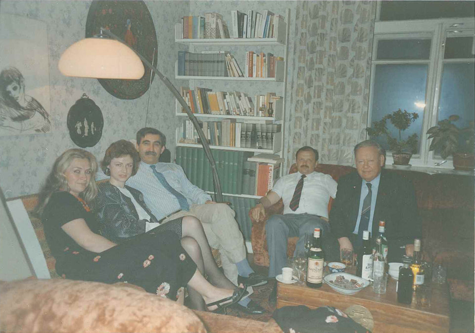 Natasha Popova, Zhanna Zagladina, Giulietto, Leonid Popov e Vadim Zagladin - Mosca, anni '80