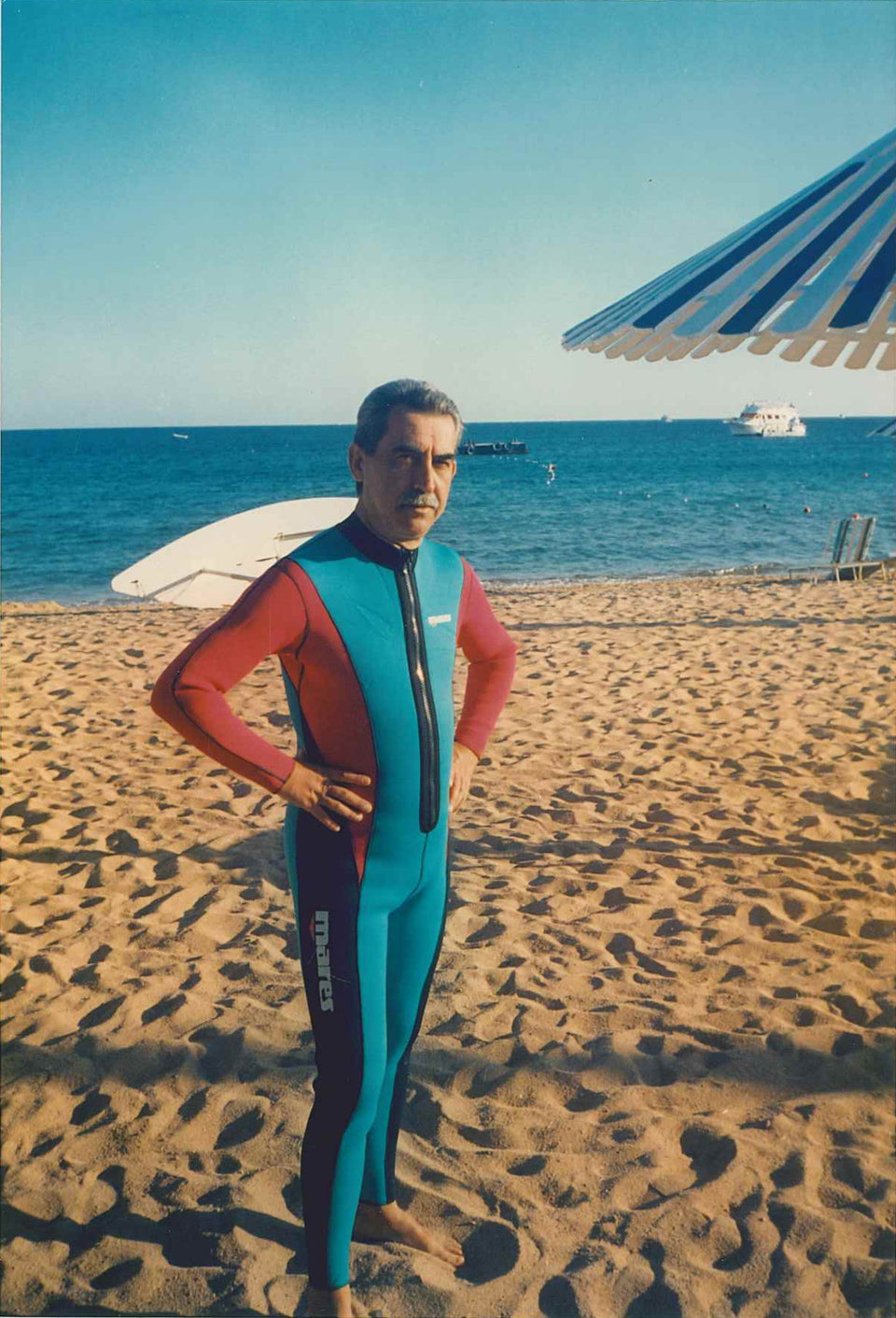 Giulietto in spiaggia - Grecia, anni '90