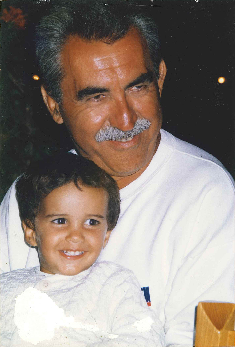 Giulietto con il figlio Lorenzo - Mosca, 1998